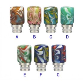 Drip tip 510 Acciaio e Vetro Artistico