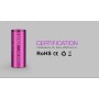 Batteria Efest 26650 4200mah battery purple 50A 3.7V Flat Top
