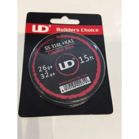 Clapton Wire - 5 Metri (26GA+32GA - SS316+KA1) Youde