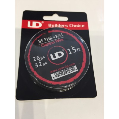 Clapton Wire - 5 Metri (26GA+32GA - SS316+KA1) Youde