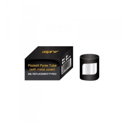 Tank in Pyrex (con cover in metallo) di ricambio per Aspire PockeX AIO