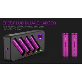 Carica batterie Efest Luc Blu4 Bluetooth