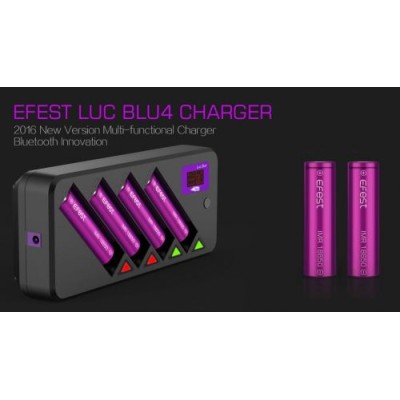 Carica batterie Efest Luc Blu4 Bluetooth