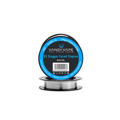 Filo Resistivo Stagger Fused Clapton SS316L Vandy Vape