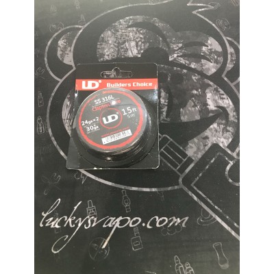 Clapton Wire - 5 Metri (24GA*2+30GA SS316) Youde