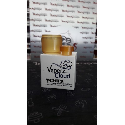 Kit Ultem (Bubble Glass + Drip) per atomizzatore VCMT 2 da 25mm By Vaperz Cloud