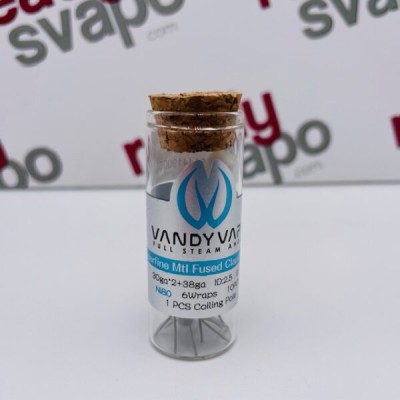 Superfine MTL Fused clapton coil 0.7ohm - 10 Pezzi Vandy Vape