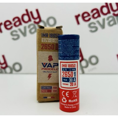 IMR Vap Procell 18650 da 2650mAh 30A flat top