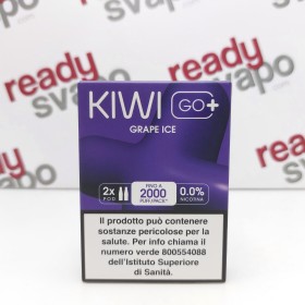 Kiwi Go Plus - Pod Usa e Getta - Grape Ice (2 Pezzi)