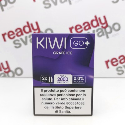 Kiwi Go Plus - Pod Usa e Getta - Grape Ice (2 Pezzi)