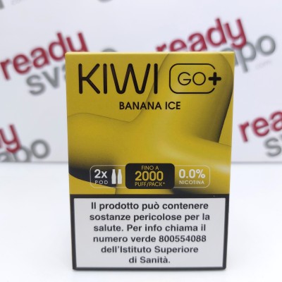 Kiwi Go Plus - Pod Usa e Getta - Banana Ice (2 Pezzi)