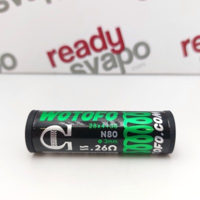 Head Coil Quad Core Fused Clapton Ni80 0.26Ohm - Wotofo - 10 pezzi