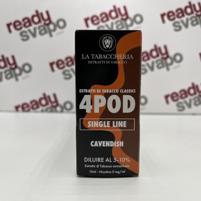 La Tabaccheria - Cavendish Extra Dry 4POD Aroma Concentrato 10ml [CON TASSELLO]