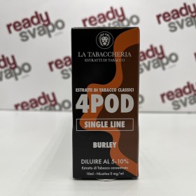 La Tabaccheria - Burley Extra Dry 4POD Aroma Concentrato 10ml [CON TASSELLO]
