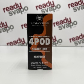 La Tabaccheria - Kentucky Extra Dry 4POD Aroma Concentrato 10ml [CON TASSELLO]