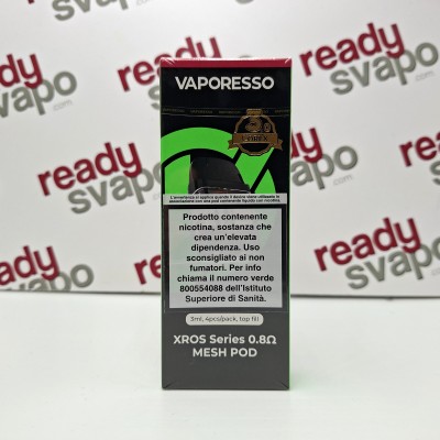 Pod ricambio XRos Vaporesso 0.8ohm Corex 3.0 Top Fill 3ml
