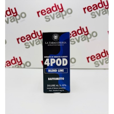 La Tabaccheria - Baffometto Extra Dry 4POD Aroma Concentrato 10ml [CON TASSELLO]