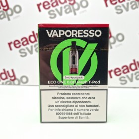 Vaporesso - Pod di ricambio Eco One PRO T-Pod Mesh 0.8Ohm da 3ML - Nuova Versione