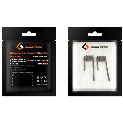 2pcs GeekVape Staggered Fused Clapton KA1/Ni80 Coil