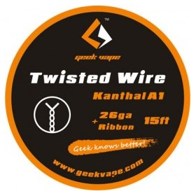 GeekVape Twisted Kanthal KA1 Wire (26GA + Ribbon) - 15FT