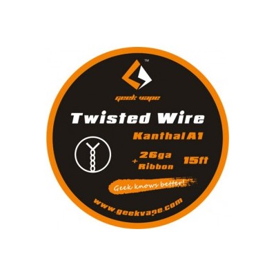GeekVape Twisted Kanthal KA1 Wire (26GA + Ribbon) - 15FT